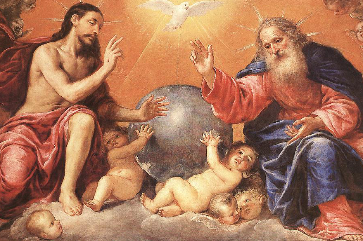 "The Holy Trinity" (detail) by Antonio de Pereda