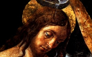 "Baptism of Christ" (detail) by Pietro Perugino