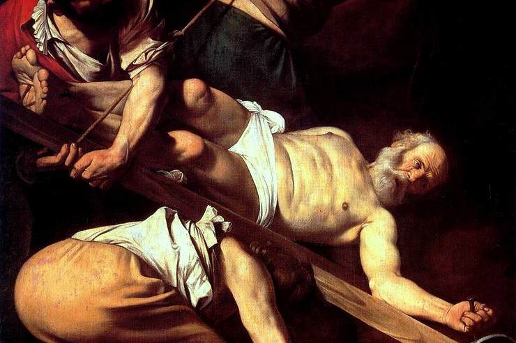 "The Martyrdom of St. Peter" (detail) by Caravaggio
