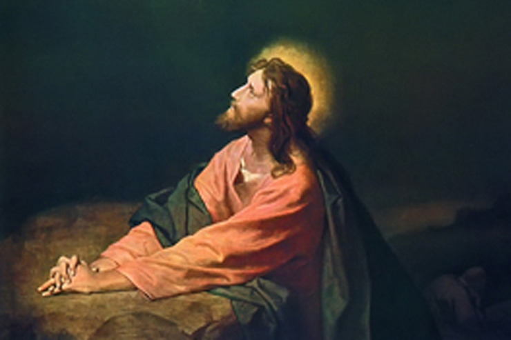 "Christ in Gethsemane" (detail) by Heinrich Hofmann