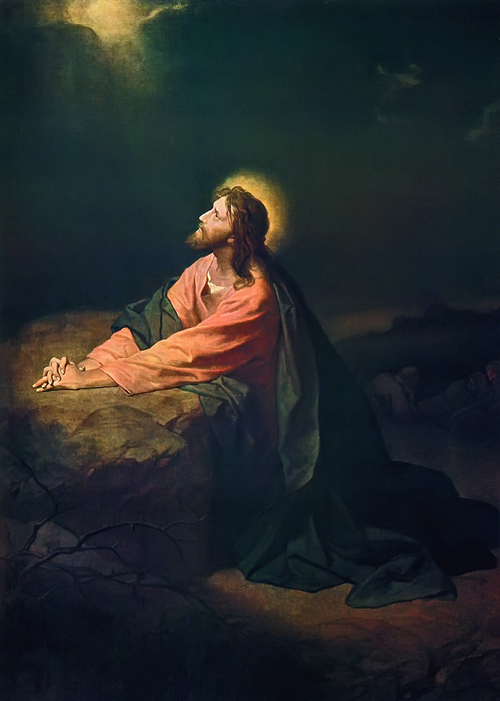 "Christ in Gethsemane" by Heinrich Hofmann