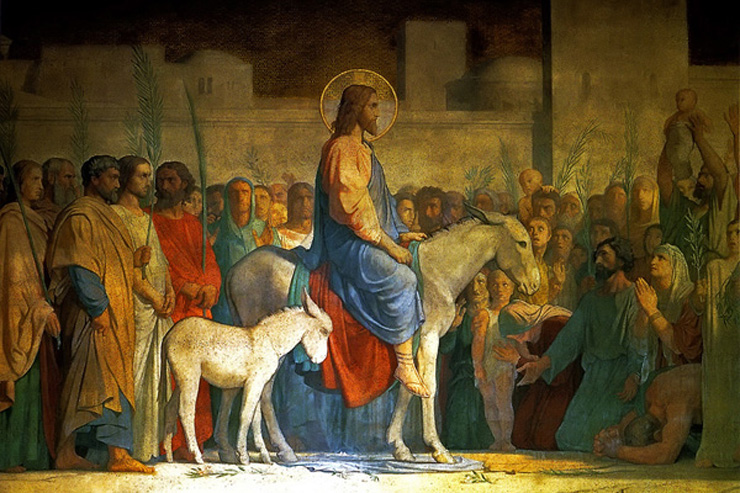 "Christ's Entry into Jerusalem" by Hippolyte Flandrin