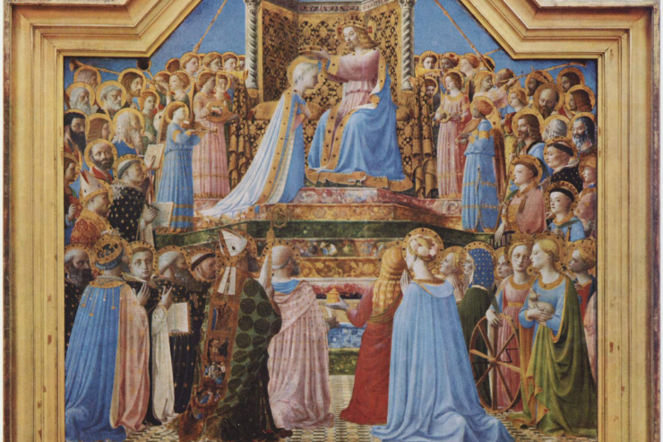 "The Coronation of the Virgin" (detail) by Fra Angelico