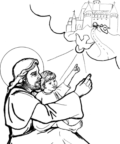 "Jesus Teaches the Child" by Judith Costello
