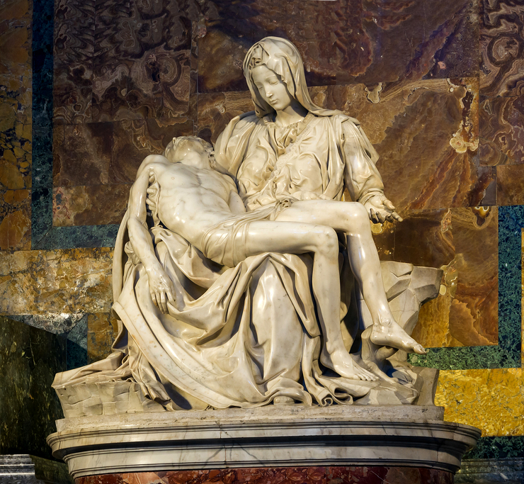 "Pietà" by Michelangelo located in St. Peter's Basilica