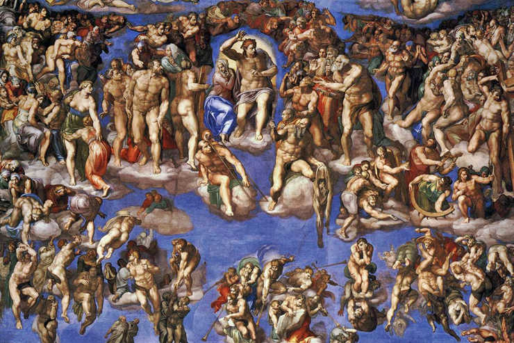 "General Judgment" (detail) by Michelangelo
