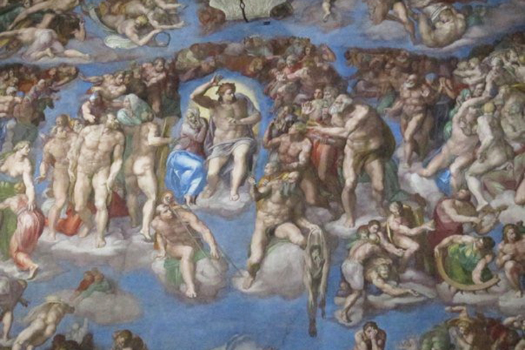 Michelangelo's "Last Judgment" on the Altar Wall in the Sistine Chapel Photography by Mark Armstrong