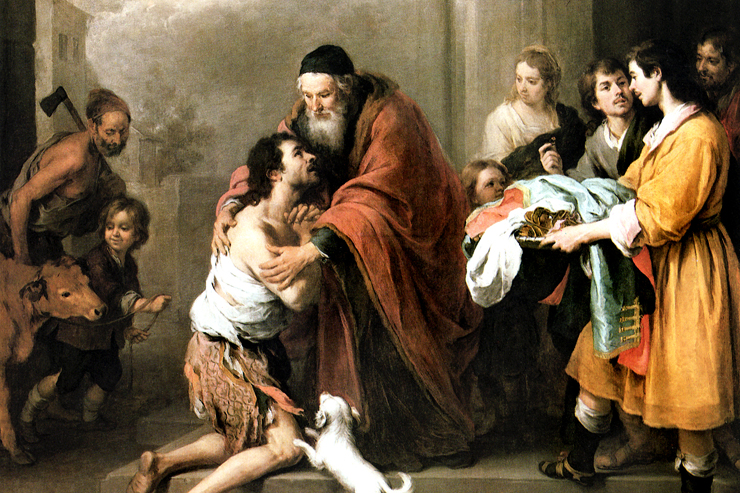 "Return of the Prodigal Son" (detail) by Murillo
