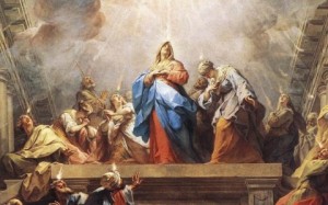 "Pentecost" (Detail of Mary) by Jean Restout