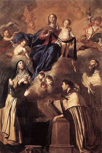 "Our Lady of Mt. Carmel" by Pietro Novelli