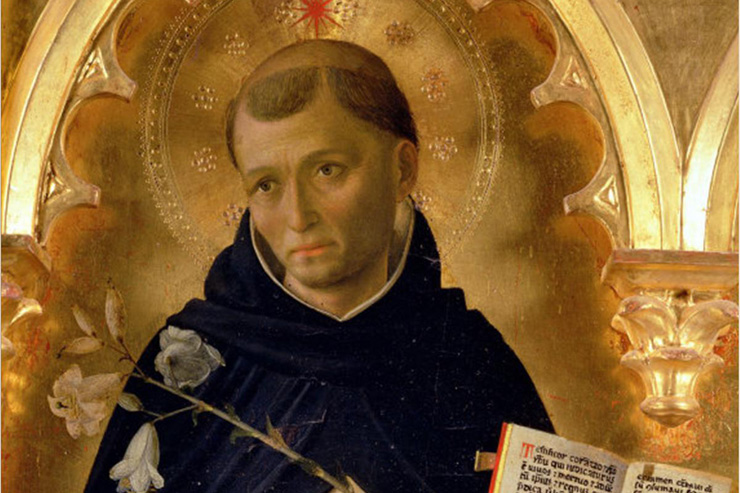 "St. Dominic" (detail of the Perugia Altarpiece) by Fra Angelico