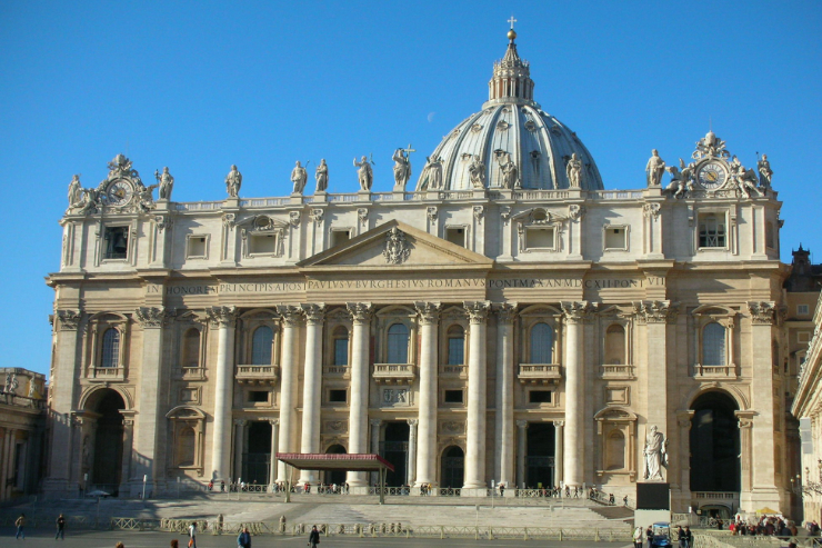 View from the front of St. Peter's Basilica | Creative Commons License (cropped to size)