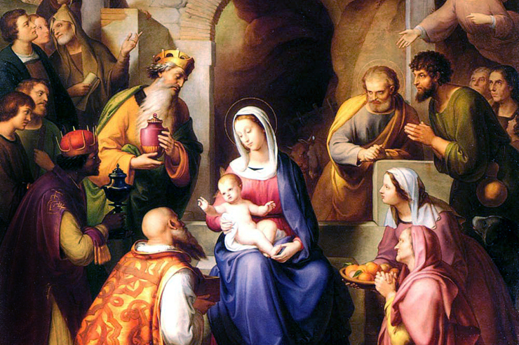"The Nativity" (Gerburt Christi detail) by Franz von Rohden