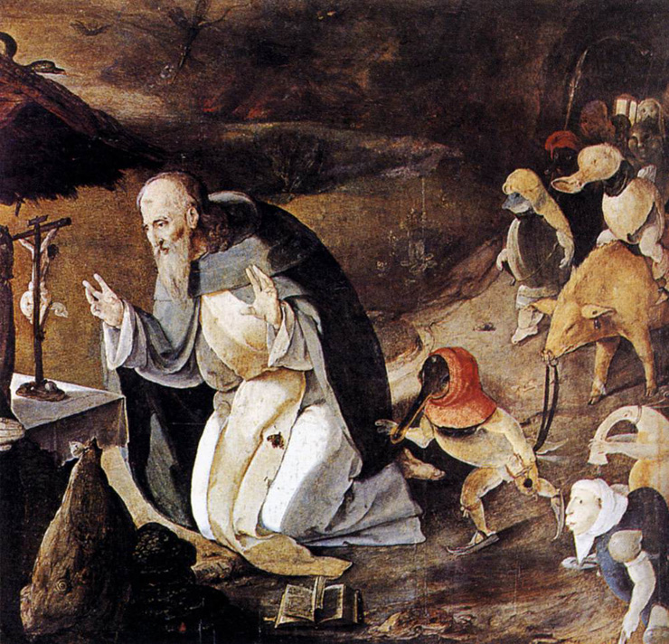 "The Temptation of St. Anthony" - by Lucas van Leyden