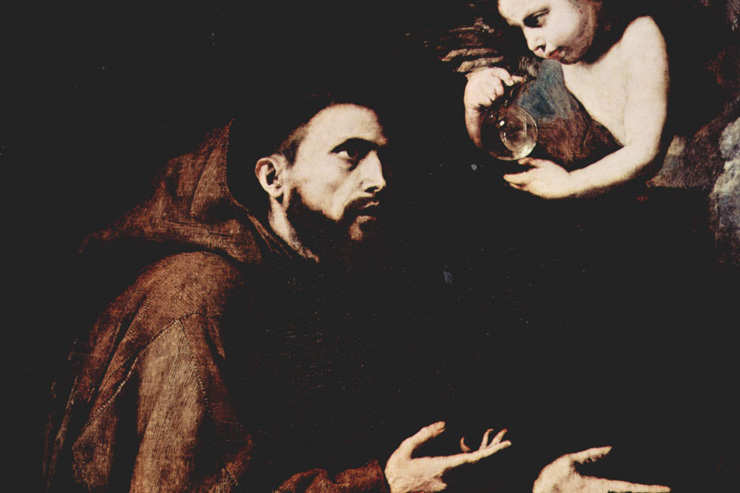 "The Vision of St. Francis" (detail) by Jusepe de Ribera